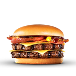 Papa Pawan's Double Bacon Cheeseburger 